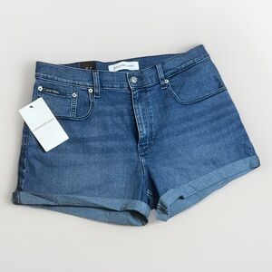 NWT Calvin Klein Blue High Rise Shorts sz 32